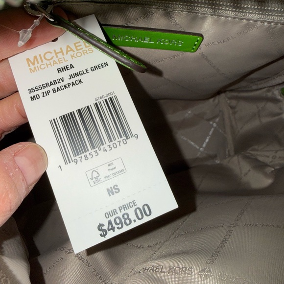 MICHAEL KORS Rhea Medium Signature Logo Backpack - Picture 7 of 7